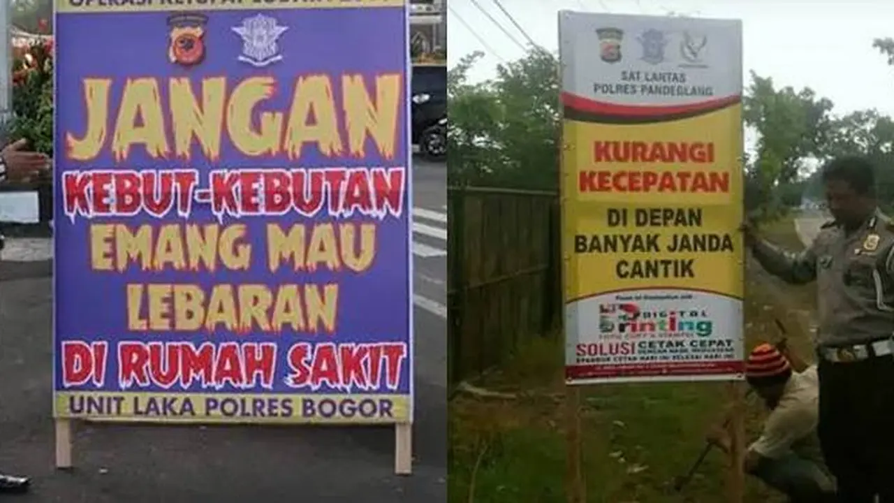 7 Potret Tulisan Lucu Himbauan Mudik Lebaran Ini Kocak Banget