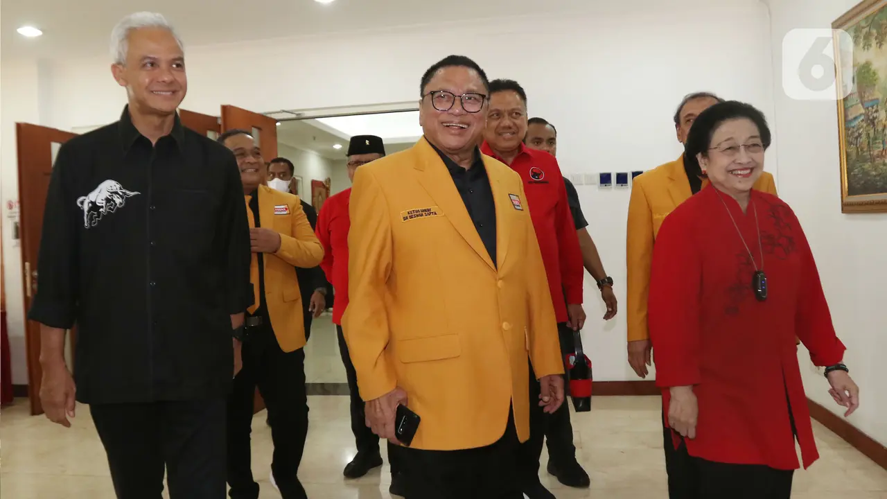 Megawati Soekarnoputri, Ganjar Pranowo dan Oesman Sapta Odang