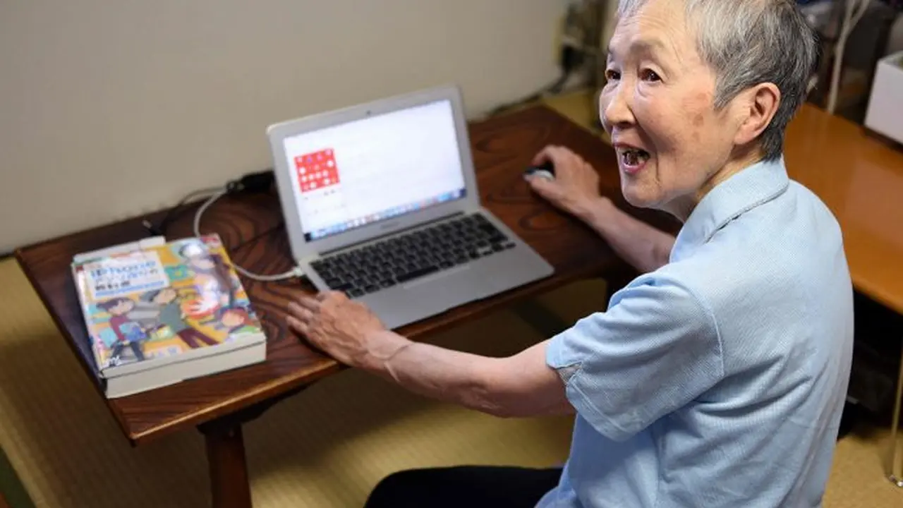 Masako Wakamiya jadi lansia sukses dengan aplikasi gim buatannya (AFP)