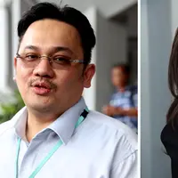 Nia Daniaty dan Farhat Abbas. Persoalan mantan pasutri ini masih belum selesai meski telah bercerai. Pada 10 Agustus 2015 Farhat mengajukan gugatan harta gono-gini terhadap Nia. (Andy Masela-Deki Prayoga/Bintang.com)