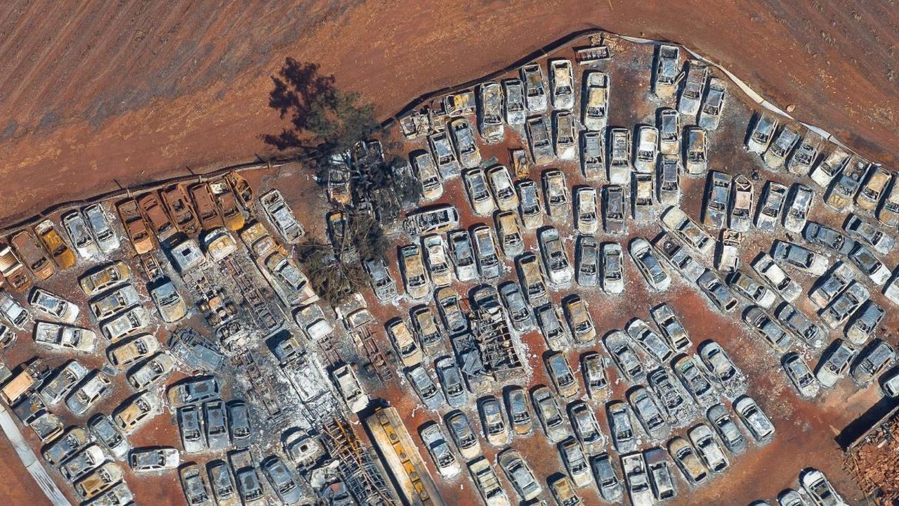 FOTO: Penampakan Ratusan Mobil Ludes Akibat Kabakaran Lahan Mengerikan di Sao Paulo Brasil