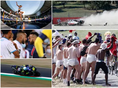 Berikut foto-foto olahraga terbaik pilihan redaksi Bola.com. Mulai dari sepak bola, tabrakan di ajang Formula 1 hingga serunya balap sepeda Tour de France.
