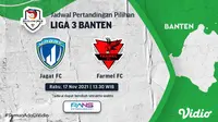 Link Live Streaming Liga 3 Banten 2021 Hari Ini di Vidio, Rabu 17 November. (Sumber : dok. vidio.com)