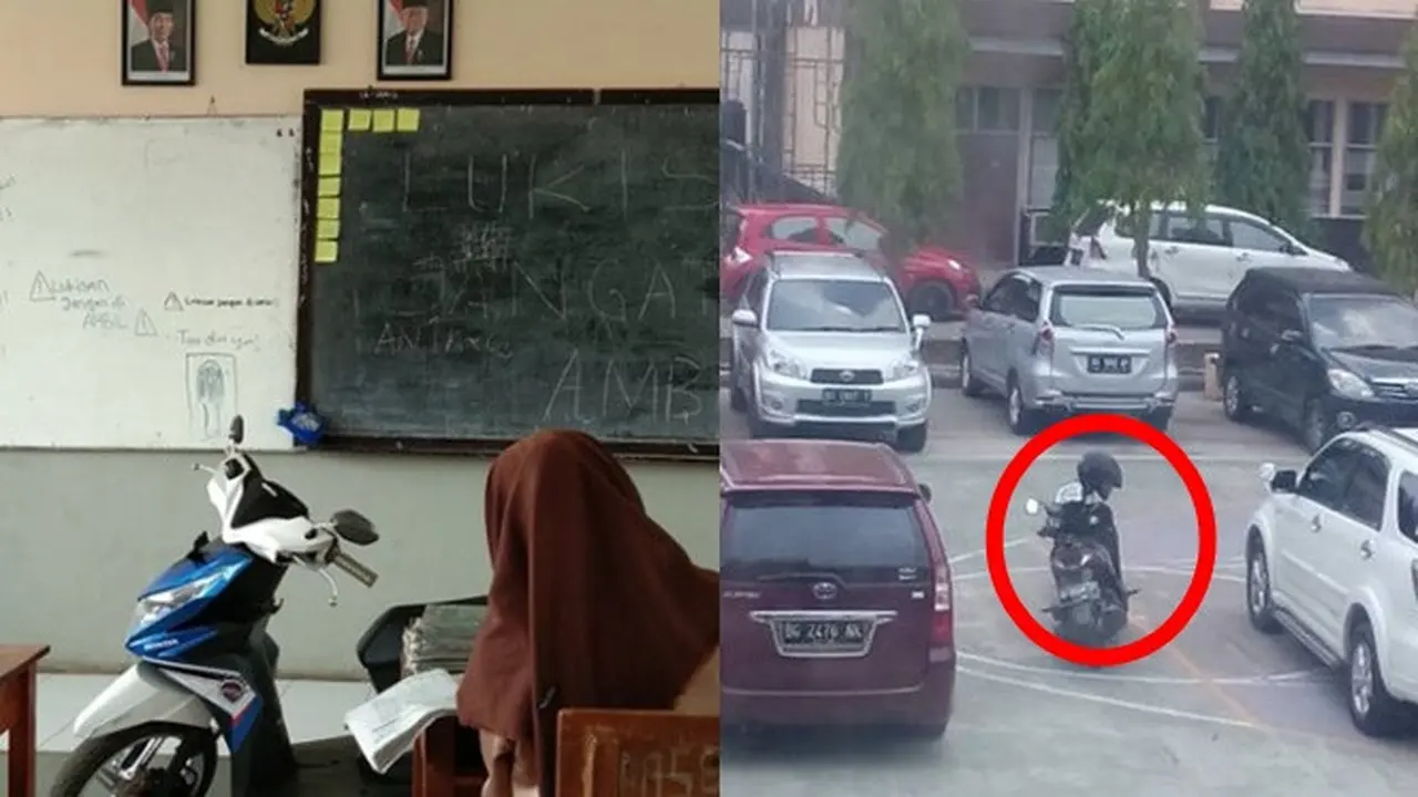 6 Foto Parkir Motor Sembarangan Ini Bikin Geleng Kepala