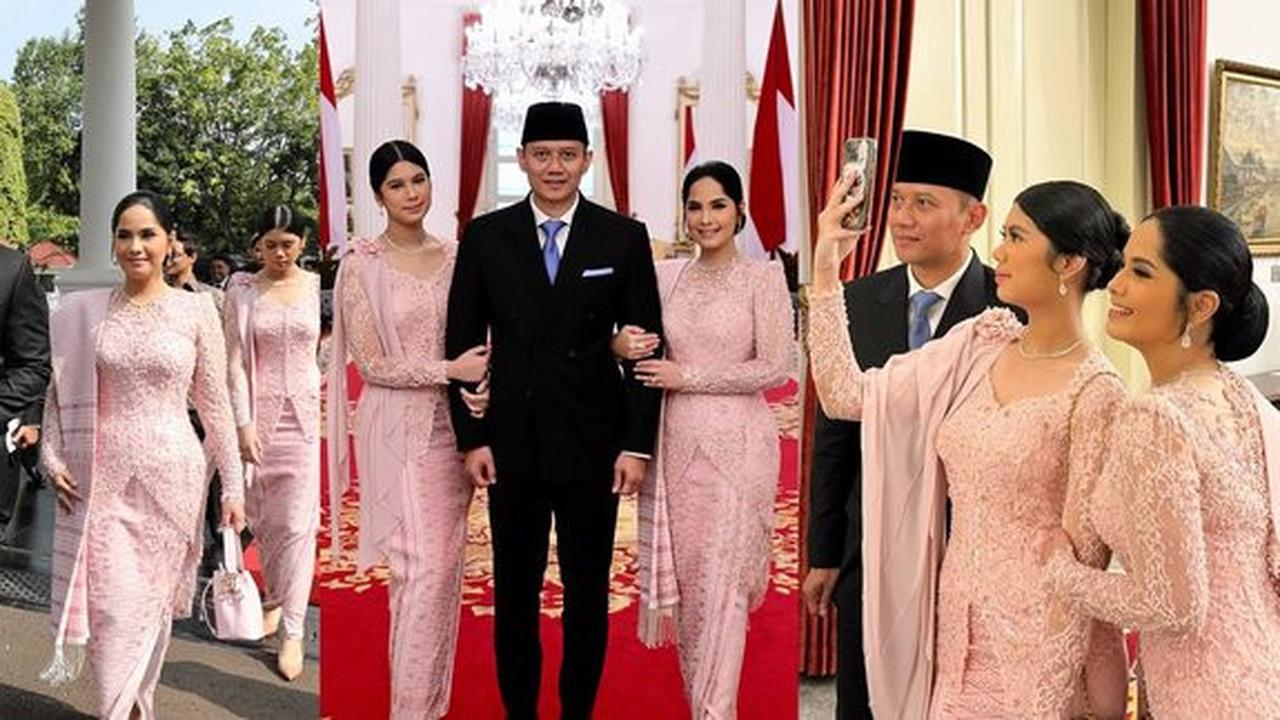 10 Foto Annisa Pohan dan Aira Yudhoyono di Pelantikan AHY, Keduanya Tampil Anggun dan Menawan