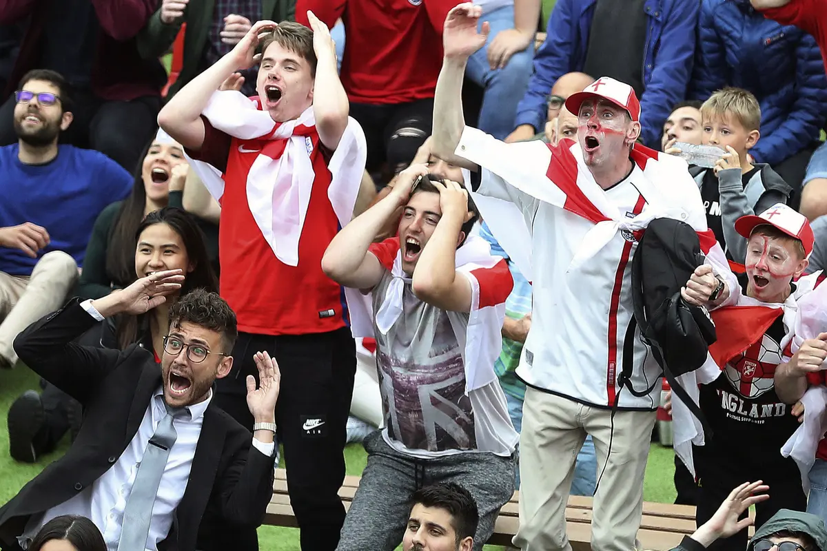 Fans Inggris, Piala Dunia 2018