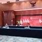 Kementerian Luar Negeri RI saat menggelar press briefing secara virtual pada Kamis (23/7/2020), yang membahas keterlibatan Indonesia dalam menjadi presiden DK PBB pada Agustus mendatang. (Photo credit: Kementerian Luar Negeri RI)