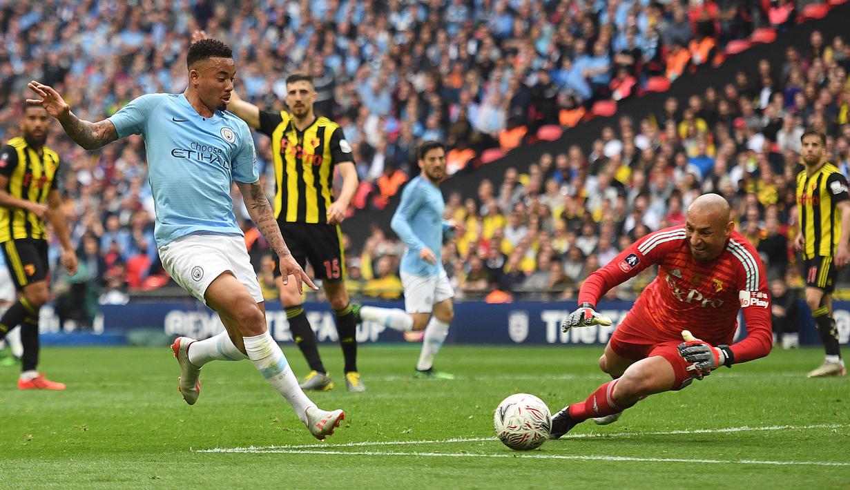 8. Gabriel Jesus (Manchester City) 28 Gol. (AFP/Daniel Leal-Olivas)