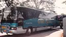 Restu Ibu Aeromidi milik PO Giri Indah. Terpasang aksesori trendy pada bus zaman itu yaitu bull bar di depan dan lampu sorot. (Source: awansan.com)