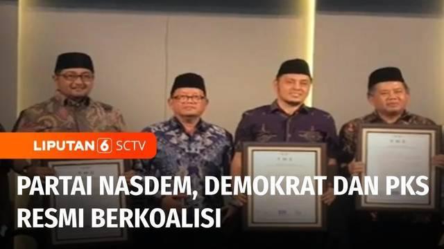 Tiga partai politik mengusung Anies Baswedan sebagai calon presiden pada Pemilu 2024, yakni Parta Nasdem, Partai Demokrat, dan Partai Keadilan Sejahtera resmi berkoalisi.