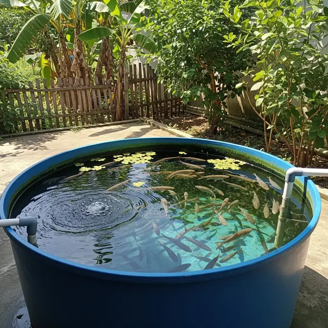 Cara Ternak Gurame di Toren Air Kapasitas 1000 Liter (AI)