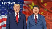 Infografis Pertemuan Trump dan Xi Jinping di Beijing