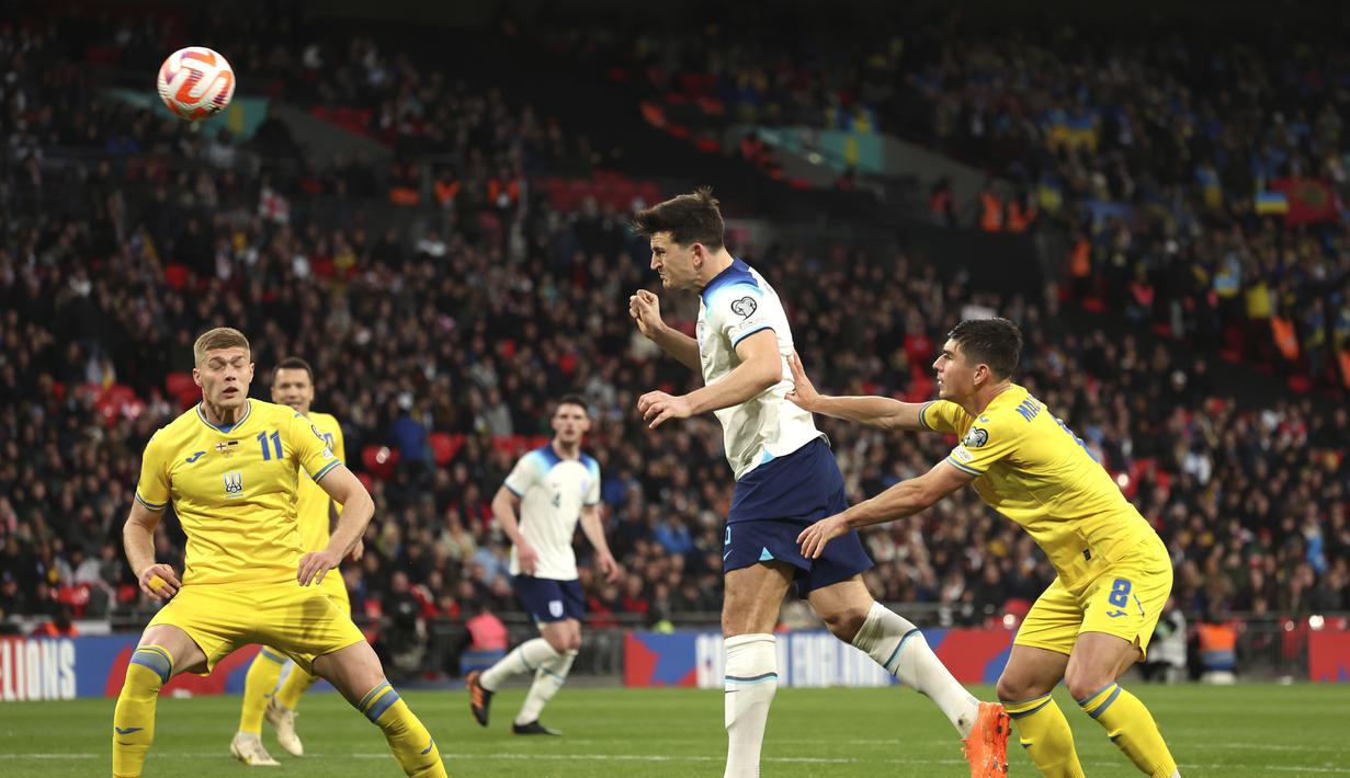 Inggris kembali meraih hasil positif dengan menang 2-0 atas Ukraina. (AP Photo/Ian Walton)