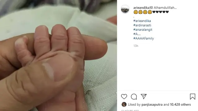 Ardina Rasti - Arie Dwi Andhika (Foto: Instagram/@arieandika10)
