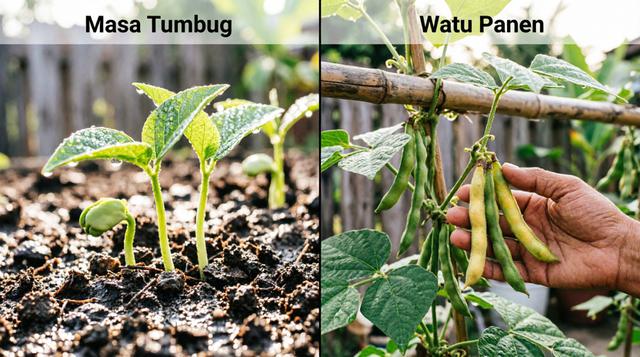 3. Masa Tumbuh dan Waktu Panen Kacang Hijau