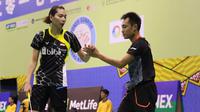 Hafiz Faizal/Gloria Emanuelle Widjaja takluk dari ganda Korea, Seo Seung-jae/Kim Ha-na, pada semifinal Korea Masters 2017, Sabtu (2/12/2017). (PBSI)