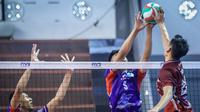 Perumda Tirta Bhagasasi Bekasi gagal melaju ke grand final Livoli Divisi Utama 2025 setelah kalah dari Indomaret 1-3 (20-25, 23-25, 25-23, 31-33) pada laga terakhir final four putaran kedua di GOR Ki Mageti, Magetan, Kamis (15/10). (foto: PBVSI)