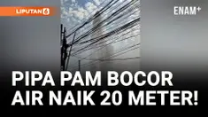 Diduga Kena Galian, Pipa PAM Jaya Bocor hingga Mirip Air Mancur!
