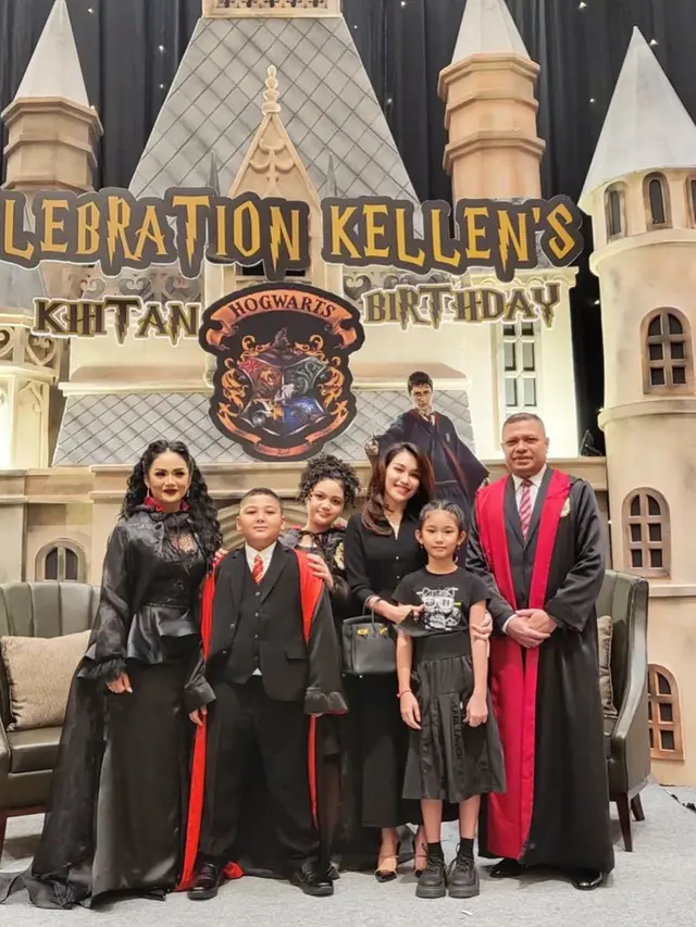 Ayu Ting Ting dan Bilqis di acara ulang tahun anak Krisdayanti. (Foto: Instagram/ayutingting92)