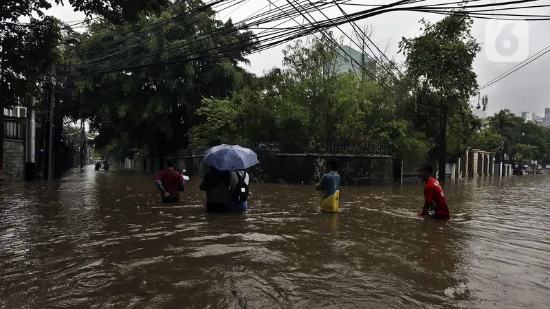 Diguyur Hujan, Banjir Rendam Hang Lekir Jakarta