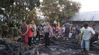 Balita selamat usai rumahnya terbakar. (Foto: Liputan6.com/Polres Pemalang/Muhamad Ridlo)