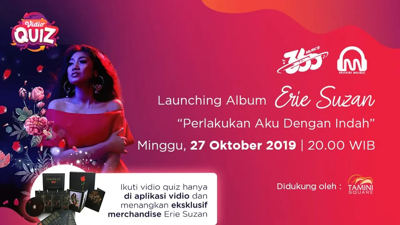 Live Streaming Peluncuran Album Erie Suzan Hanya di Vidio Secara Eksklusif