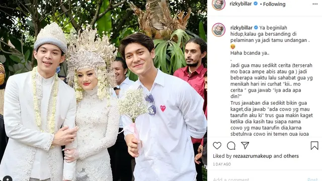 Pernikahan Dinda Hauw dan Rey Mbayang