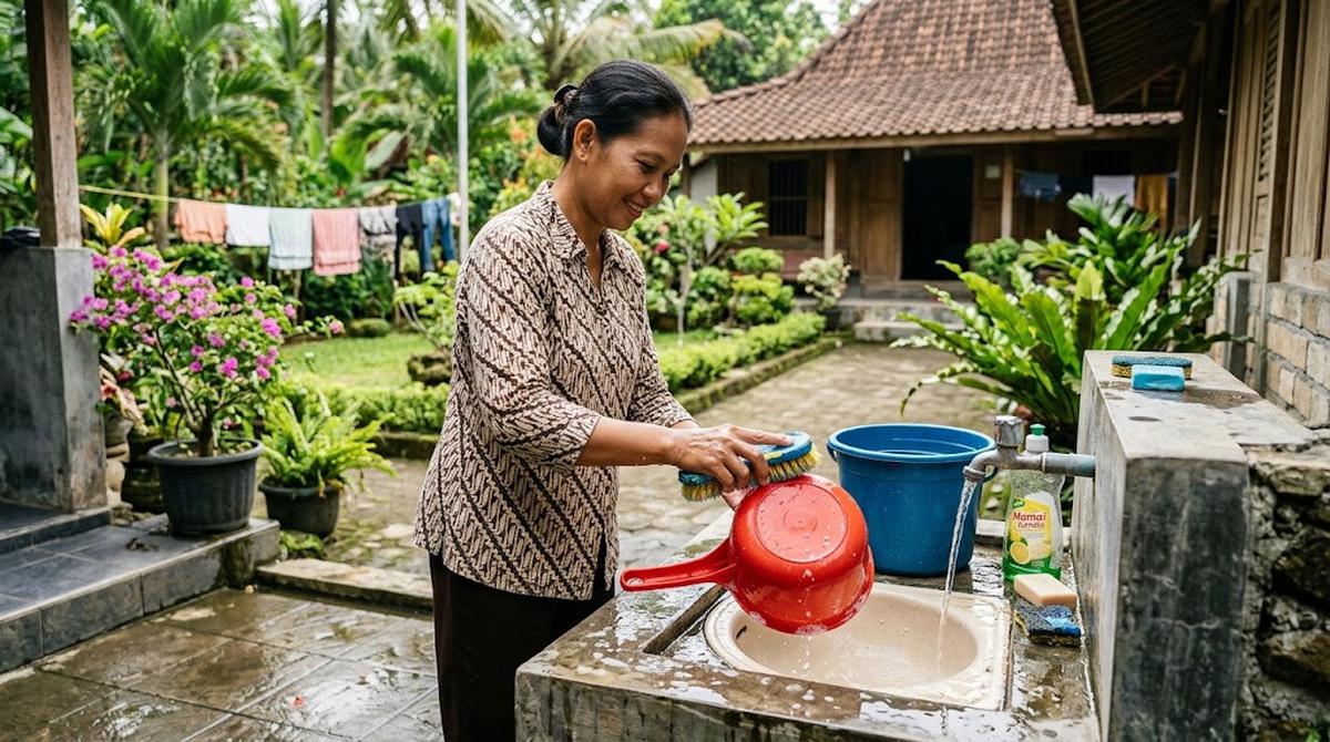 Cara Membersihkan Gayung Berlumut agar Kembali Bersih Tanpa Alat Khusus/AI Generated/AI Generated