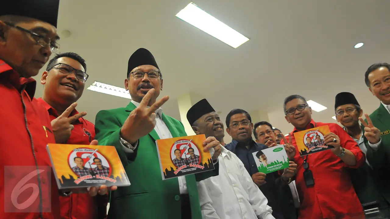 Partai pendukung Ahok - Djarot 