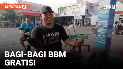 VIDEO: BBM Gratis di Madiun, Langsung Habis dalam 30 Menit!