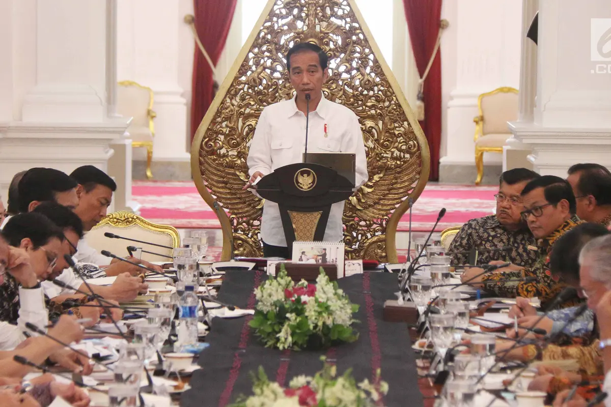 Pimpin Sidang Kabinet, Jokowi Bahas Momentum Kepercayaan Internasional Terhadap Indonesia