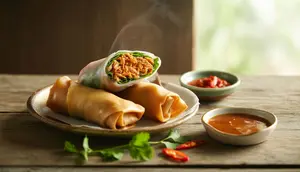 Resep Lumpia Ayam Rendang yang Renyah dan Gurih Berempah