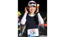 Pevoli wanita asal Jepang, Saori Kimura saat mengikuti Honolulu Marathon 2018 (9/12/2018). (Getty Imagesfor HONOLULU MARATHON/AFP/Tom Pennington)