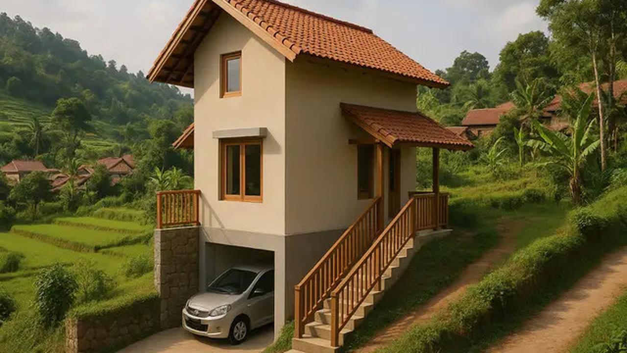 7 Model Rumah Lebar 6 Meter 2 Lantai di Desa, Nyaman dan Aman saat Dikunjungi Cucu dari Kota