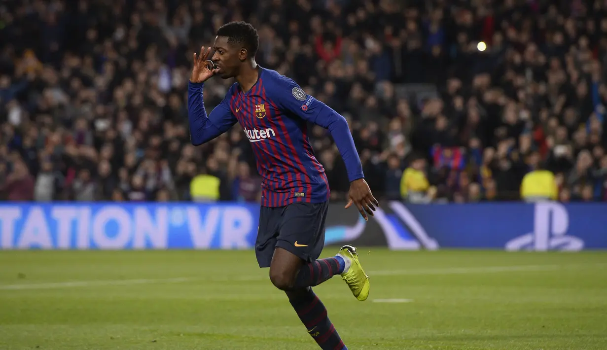 2. Ousmane Dembele – Kemenangan Barcelona atas Leganes haruus dibayar mahal dengan cedera nya Ousmane Dembele. Cedera engkel membuatnya absen setidaknya dua pekan kedepan. (AFP/Josep Lago)