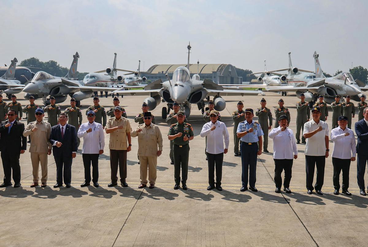 FOTO: Prabowo Serahkan Rafale dan Rudal Meteor untuk Perkuat Pertahanan Udara