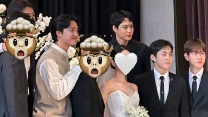 Foto Chen EXO gelar pesta pernikahan. Sebenarnya, Chen sudah menikah pada 2020 tapi pesta baru digelar di 2023.(Foto: Tangkapan Layar dari Allkpop)