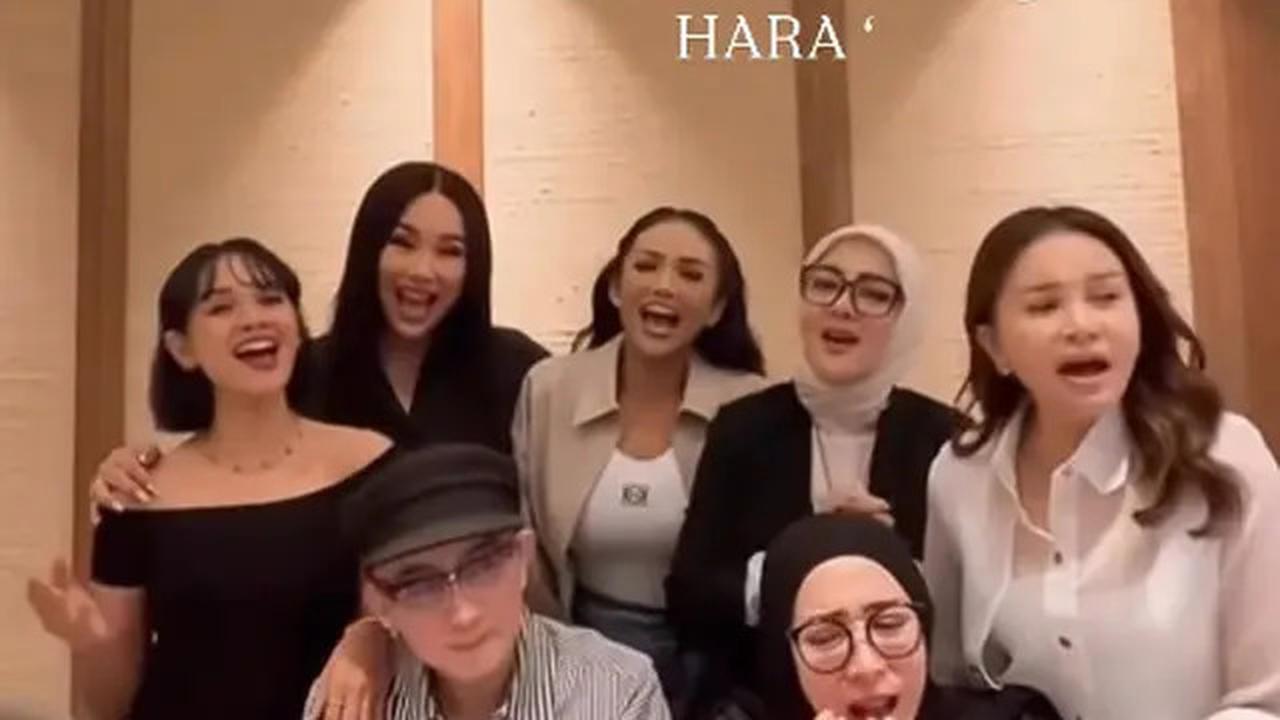 5 Potret Syahrini Kumpul bareng Geng HARA, Santai tapi Tetap Glamor