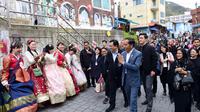 Presiden Jokowi saat kunjungan ke Korea Selatan. (Istimewa)
