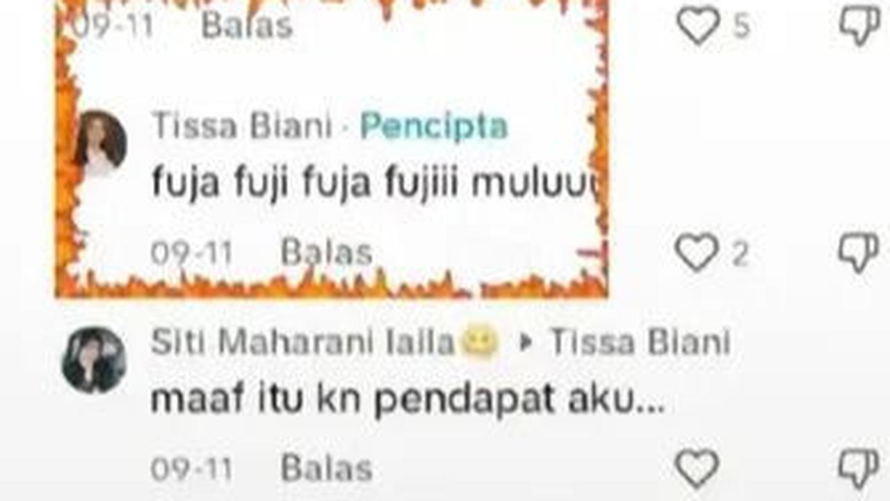 Tissa merespons dengan menulis "Fuja fuji fuja fujiii muluuu," yang kemudian menarik perhatian banyak orang.