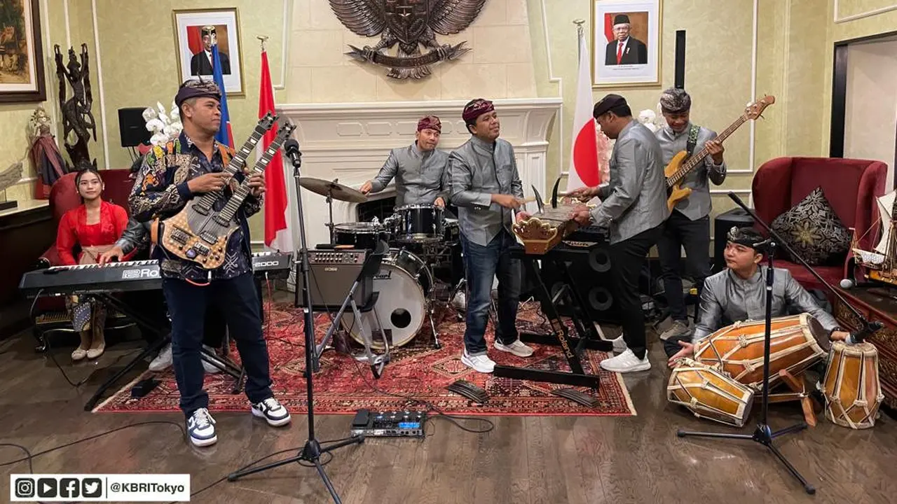 Penampilan Balawan dan Batuan Ethnic Fusion hibur para dipomat di Wisma Duta RI, Jepang