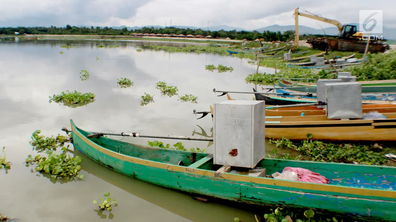 Kotak Suara Jadi Penutup Mesin Perahu Nelayan Danau Limboto