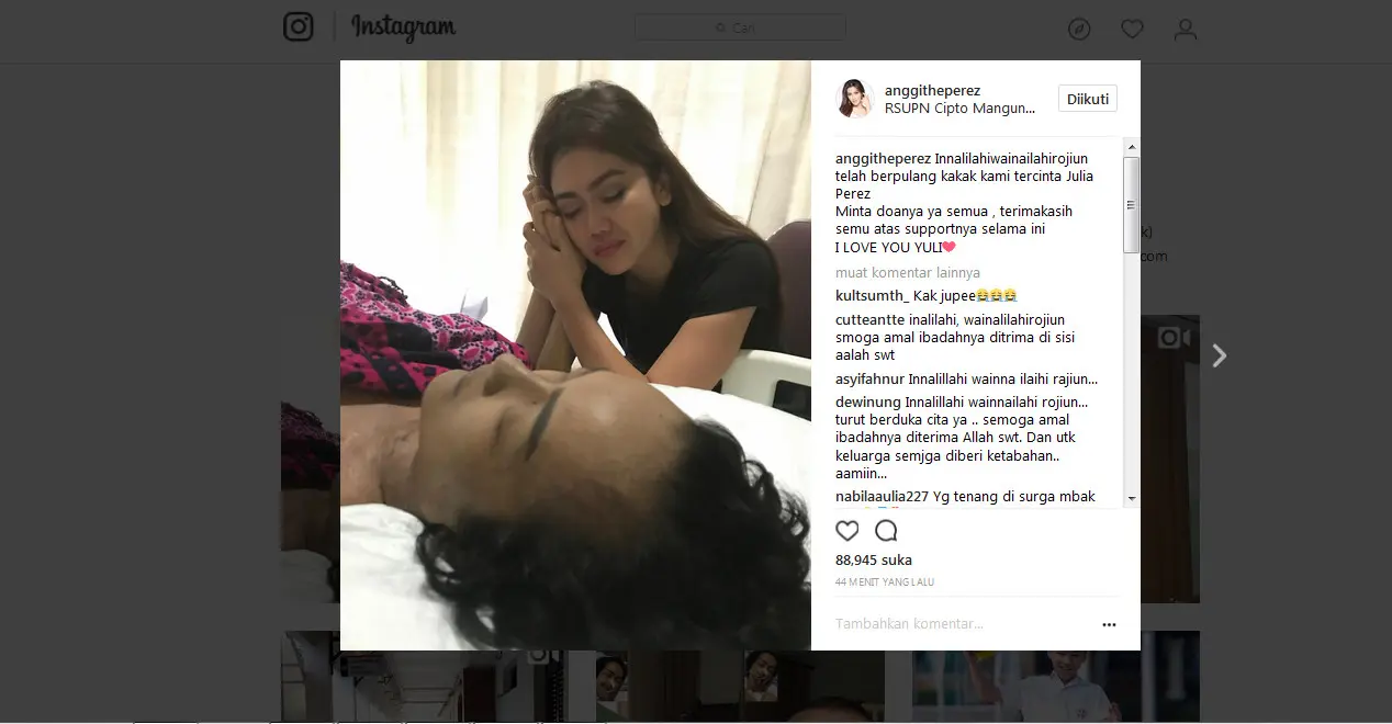 Foto: Instagram @anggitatheperez