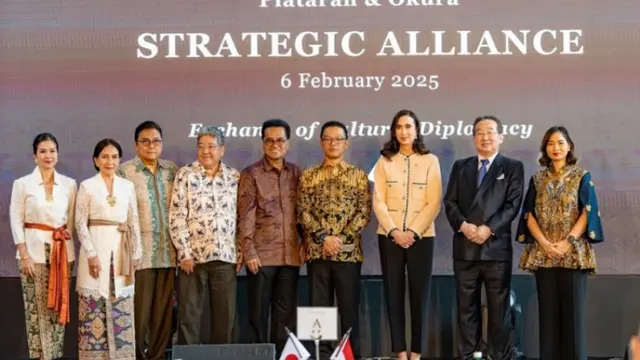 Konferensi Pers Kolaborasi Plataran dan Okura Hotel bertajuk Indonesia - Japan: The Exchange of Two Cultures di Hutan Kota by Plataran.   foto: Plataran Indonesia