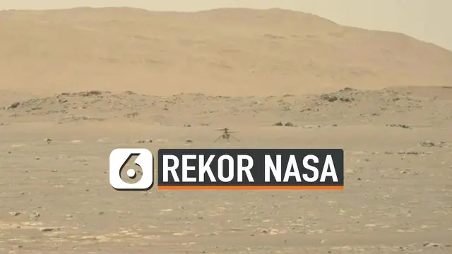 VIDEO: Sejarah Baru, Helikopter NASA Berhasil Terbang di Mars