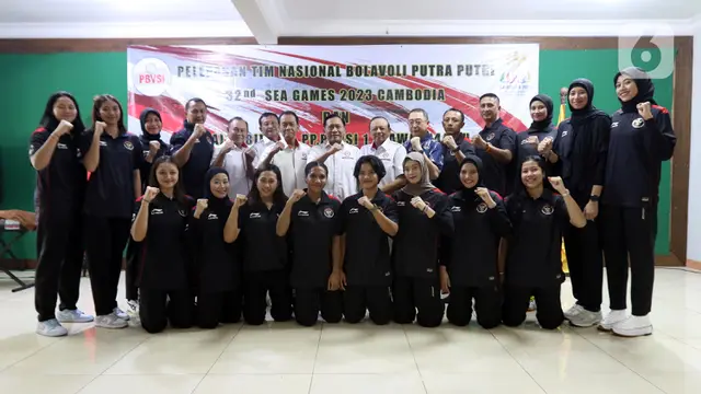 Manfaatkan Momen Lebaran, PBVSI Lepas Timnas Bola Voli Putra dan Putri Indonesia Menuju SEA Games 2023