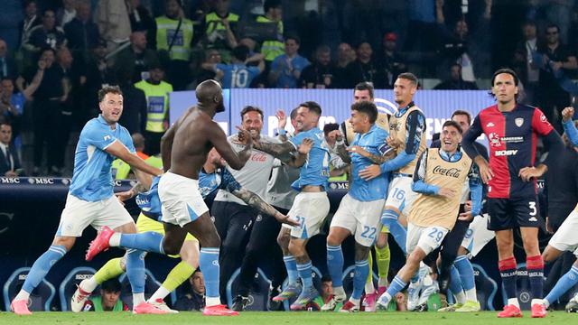 Foto: Suka Cita Napoli Setelah Sah Jadi Jawara Liga Italia Musim 2024/2025