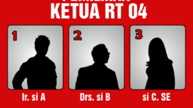 [Bintang ] Ilustrasi Pemilihan Ketua RT