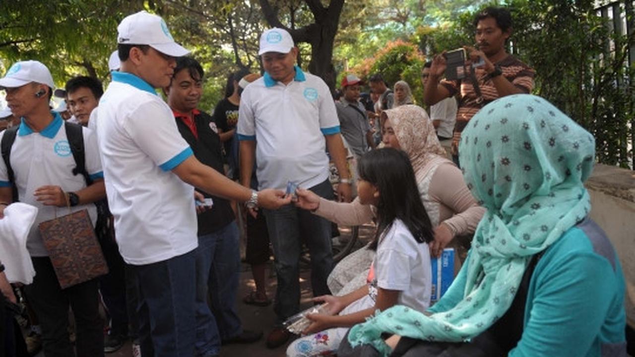 Kampanye anti narkoba, Budi Waseso bagi-bagi topi dan kaos di HI