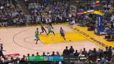 Berita video game recap NBA 2017-2018 antara Golden State Warriors melawan Boston Celtics dengan skor 109-105.